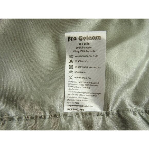 Pro Goleem Elephant Lovey Gray Security Blanket Baby Satin Edge 16 x 16in - Picture 7 of 8